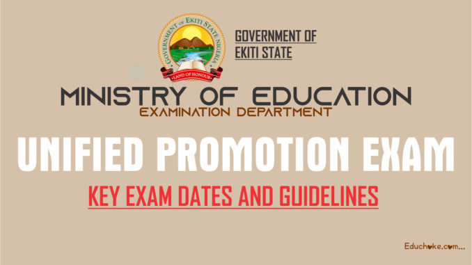 Ekiti ss2 unified promotion timetable ekiti unified promotion exam timetable 2025