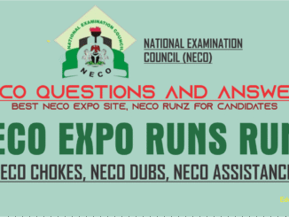 2025 neco questions and answers, neco runz runs 2025, neco expo chokes