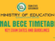 ogun state bece, ogun state junior waec exam timetable