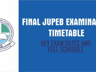 final 2025 jupeb timetable